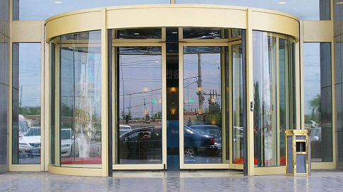 旋转门：通行快外观美，成商业建筑独特的风景线！